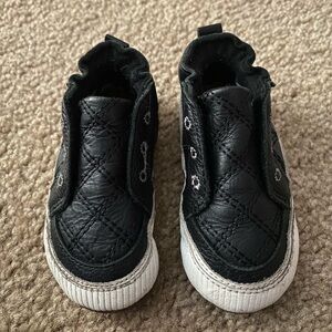 Robeez Black Quilted Baby Shoes